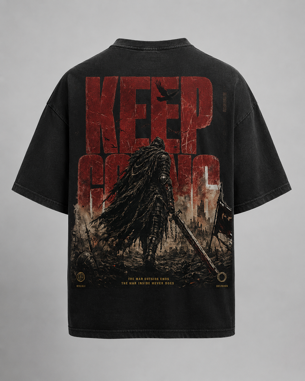 KEEP GOING WARLORD TEE - Black
