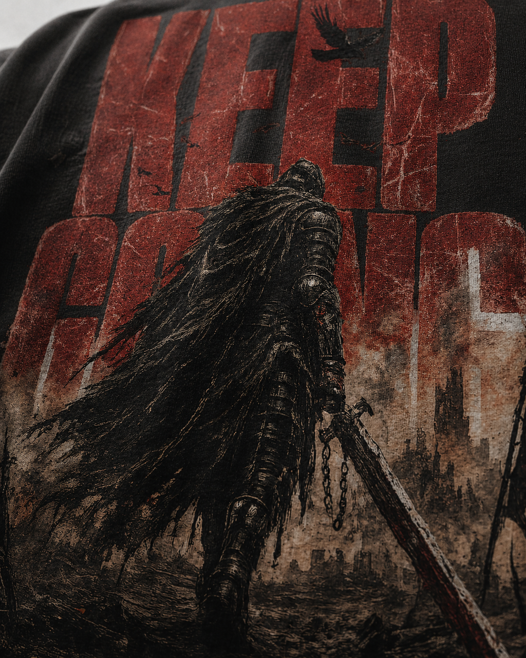 KEEP GOING WARLORD TEE - Black